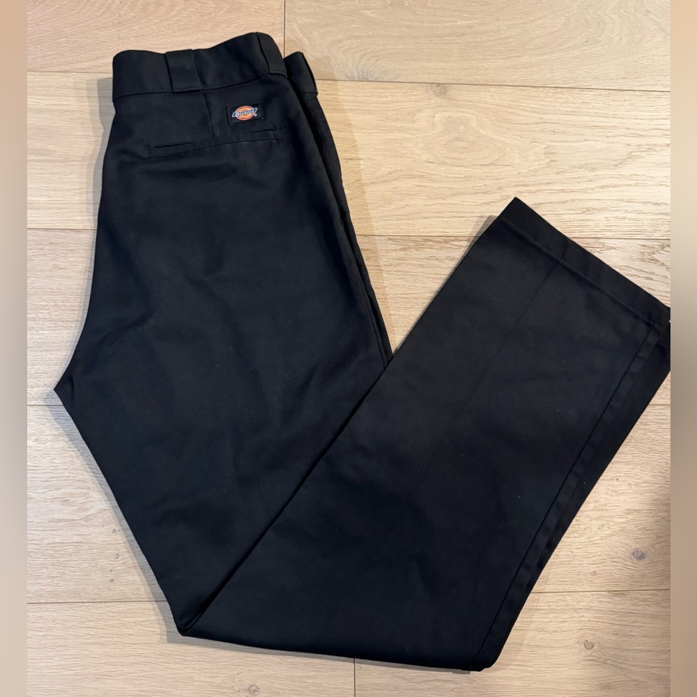 Dickies Black Straight-Leg Work Trousers